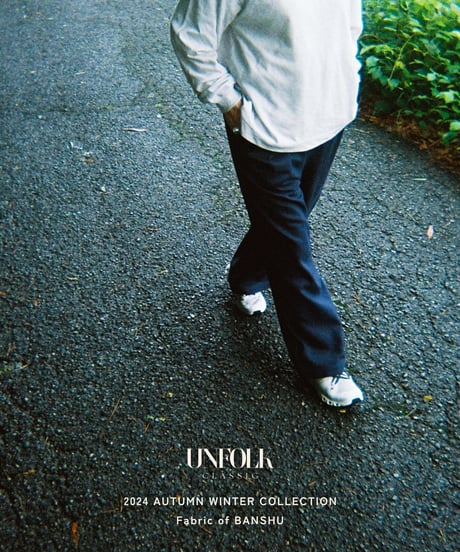 "UNFOLK CLASSIC" Banshu cotton linen relax pants