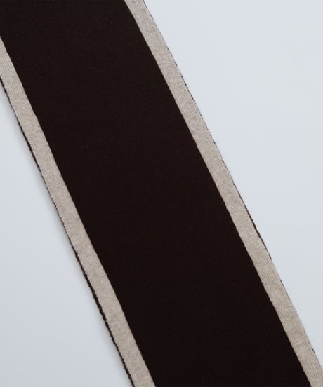 #-29 U-brid wool muffler scarf (Brown)