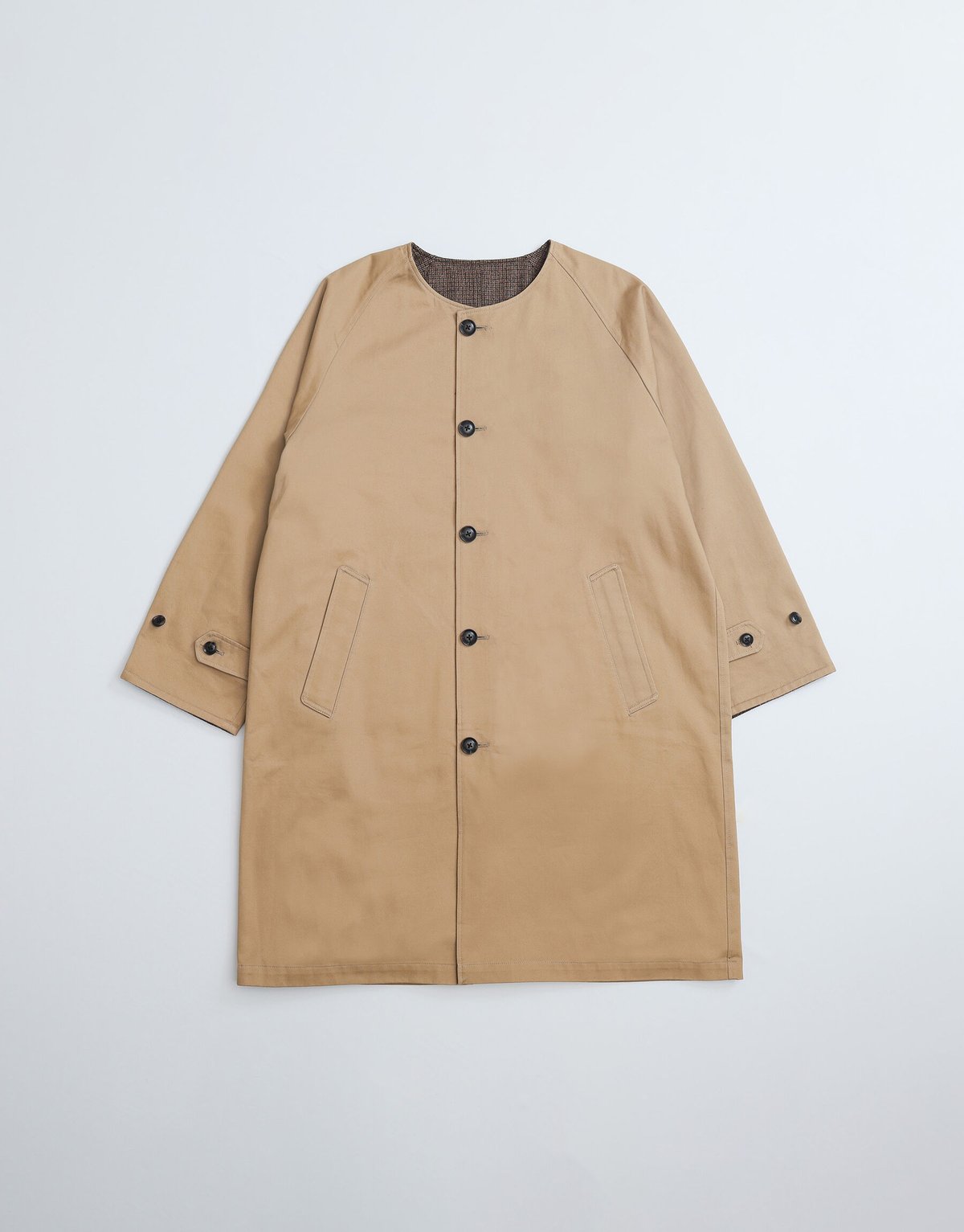 27 Reversible nocollar coat | UNFOLK