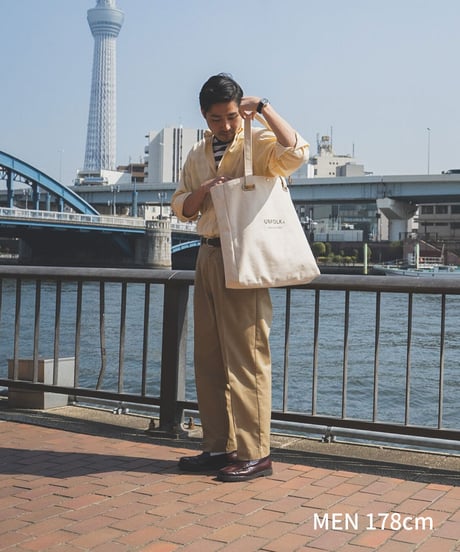 #-04 Heavy canvas big tote bag
