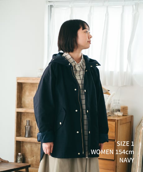 #-52 Memory twill classic mountain parka (Navy)