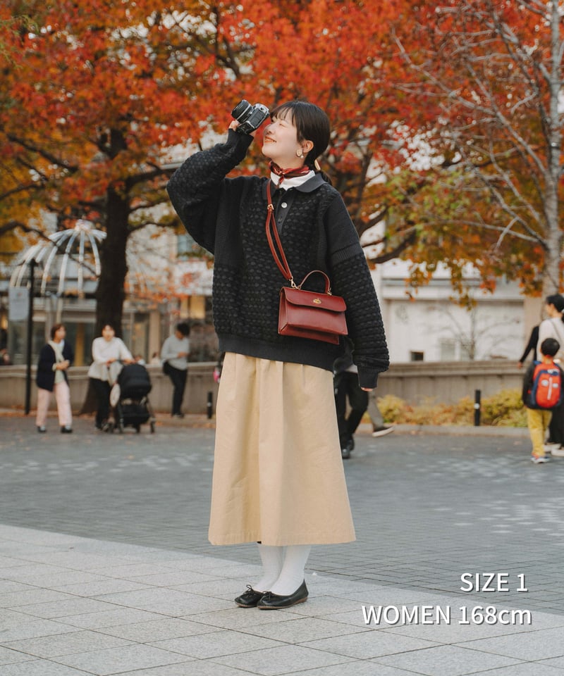 2026SS 先行予約】#-70 Ventile gabardine 2tuck skirt