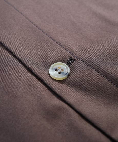 #-05 Ventile gabardine roundneck blouson (Brown)