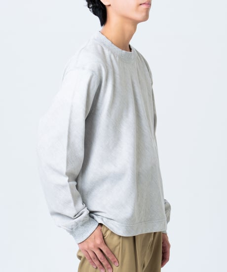 "UNFOLK CLASSIC" Banshu double gauze bias cut tshirt