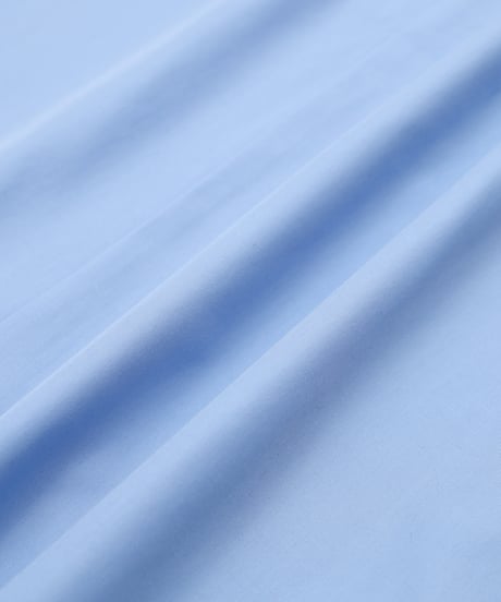 #-60 2way detachable collar short sleeve shirt (Blue)