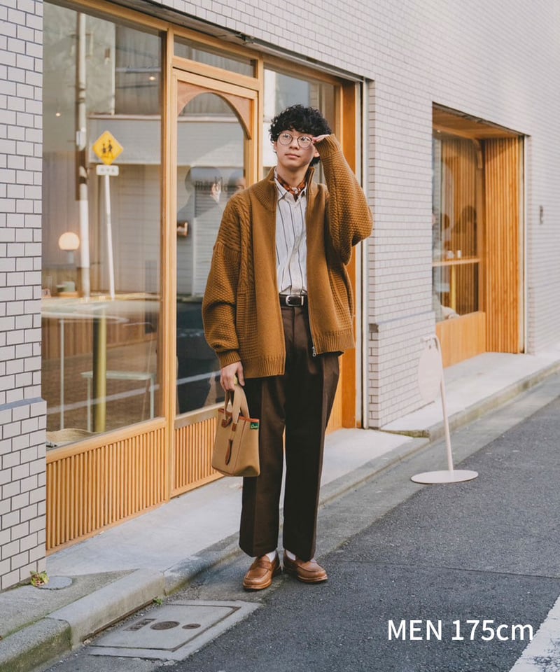 【美品】UNFOLK Ventile gabardine 2tuck pants 24 Ventile gabardine 2tuck pants (Khaki) | UN