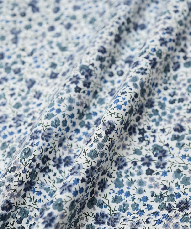 79 2way detachable collar liberty print shirt