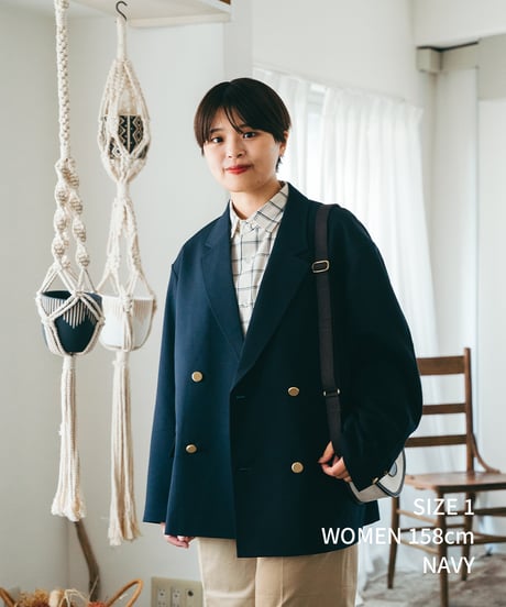 #-22 4B relax double blazer (Navy)