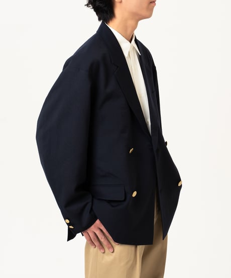 #-22 4B relax double blazer (Navy)