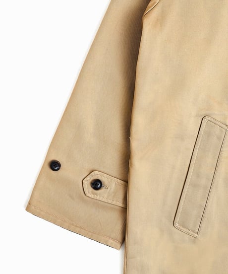 #-27 Reversible nocollar coat  (Beige)