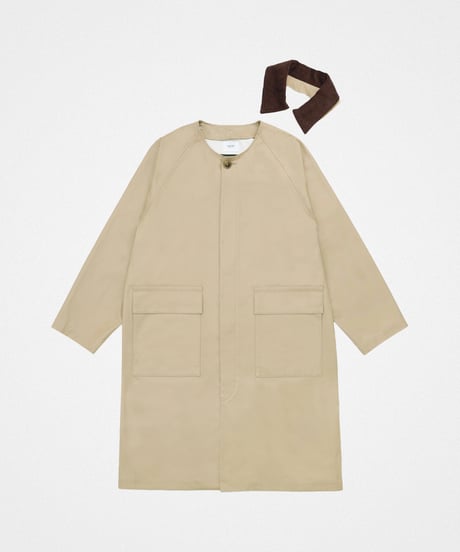#-53 Ventile gabardine 2way railway coat (Beige)