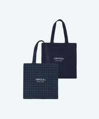 #-37 Reversible check tote bag (Green)