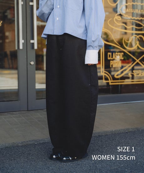 ⁡“UNFOLK CLASSIC” Enshu sashiko style baloon pants (Brown)