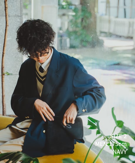 #-22 4B relax double blazer (Navy)