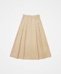 #-70 Ventile gabardine 2tuck skirt (Beige)