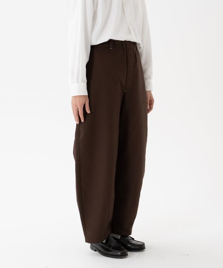 ⁡“UNFOLK CLASSIC” Enshu sashiko style baloon pants (Brown)