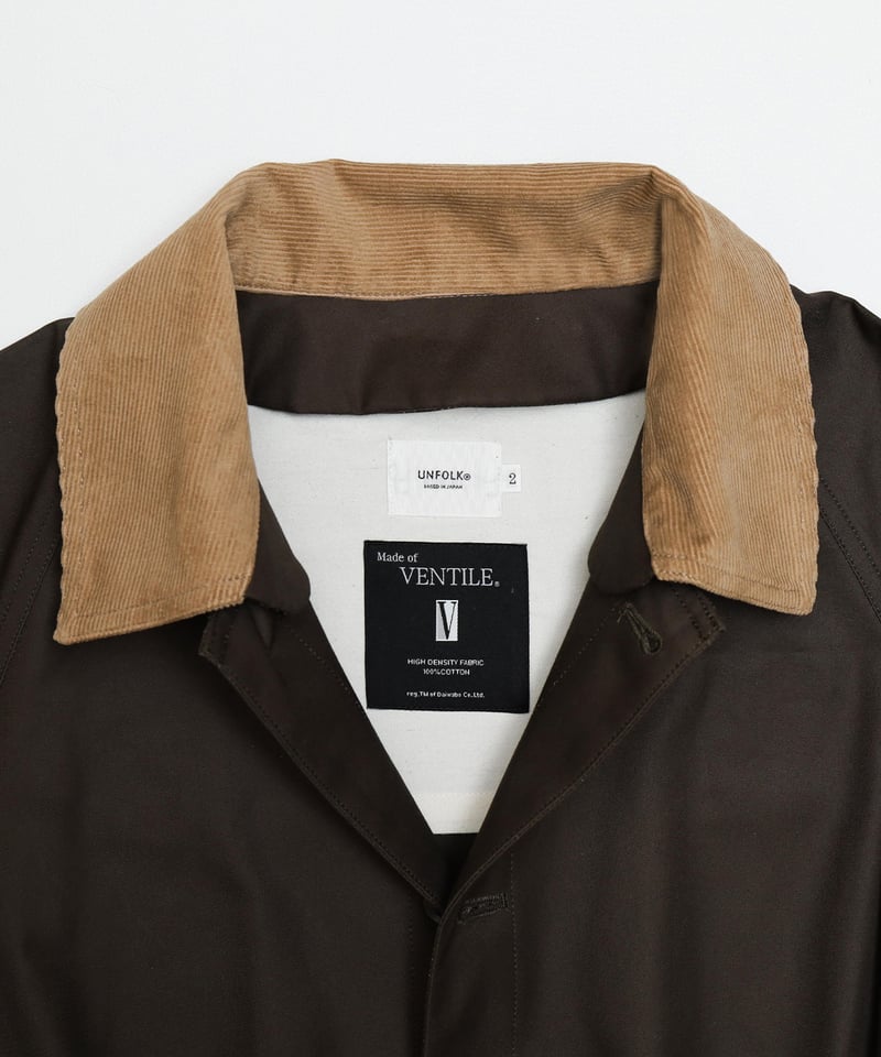ジャケット・アウター UNFOLK Ventile gabardine 2way blouson 45 Ventile gabardine 2way blouson (Khaki) | U