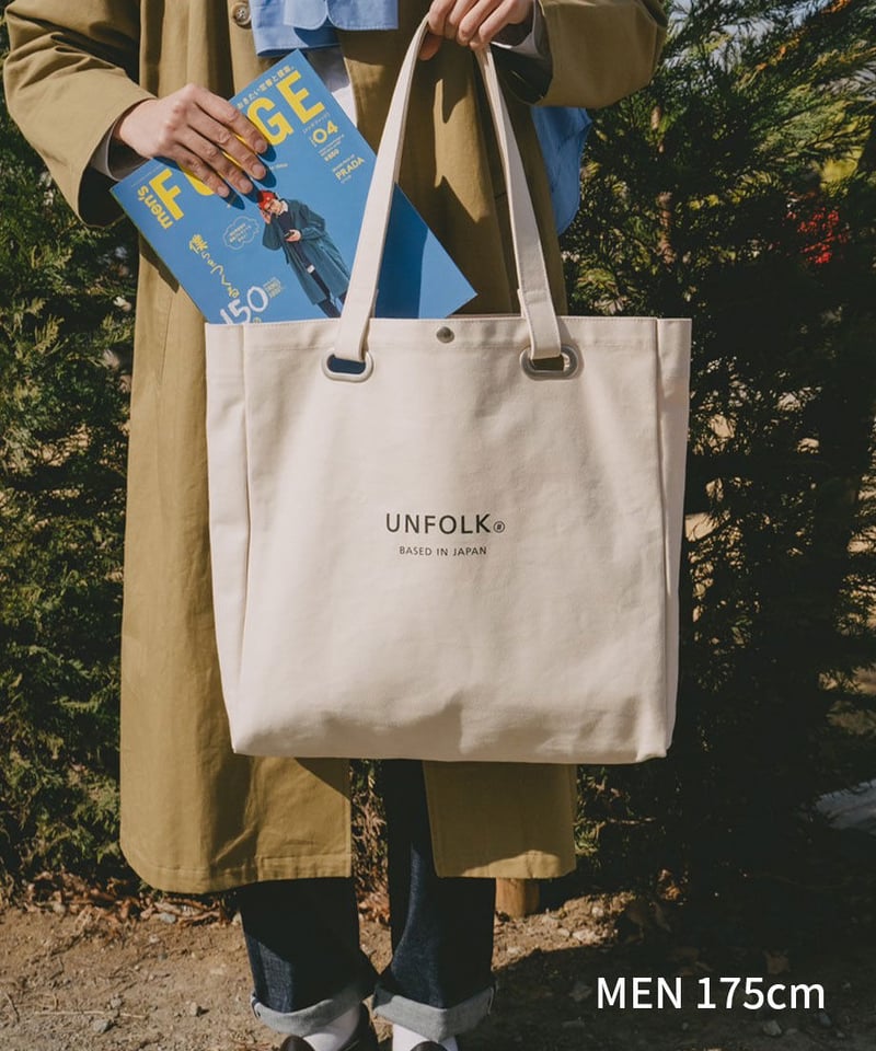 04 Heavy canvas big tote bag | UNFOLK