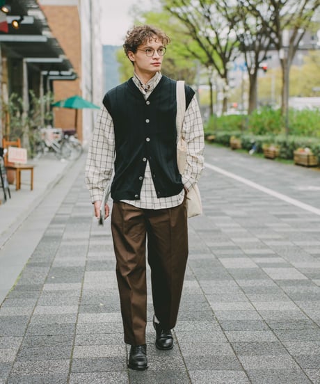 #-03 Ventile gabardine 2tuck pants