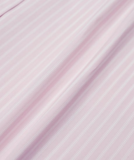#-78 2way detachable collar stripe shirt (Pink)