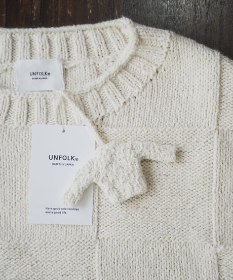 #-01 Blocking hand knit