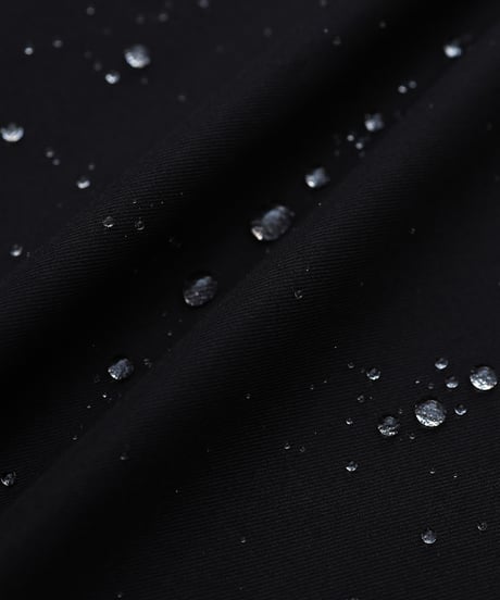 #-53 Ventile gabardine 2way railway coat (Black)