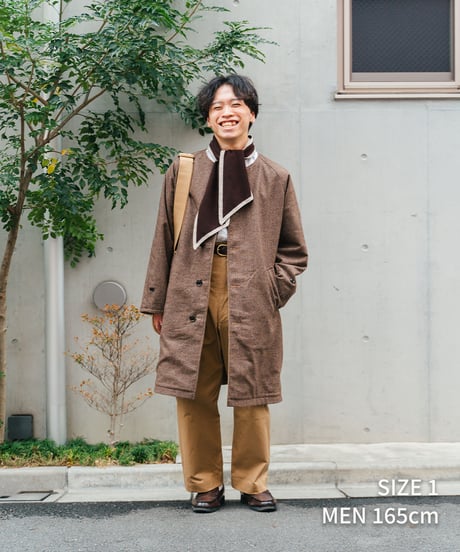 #-27 Reversible nocollar coat