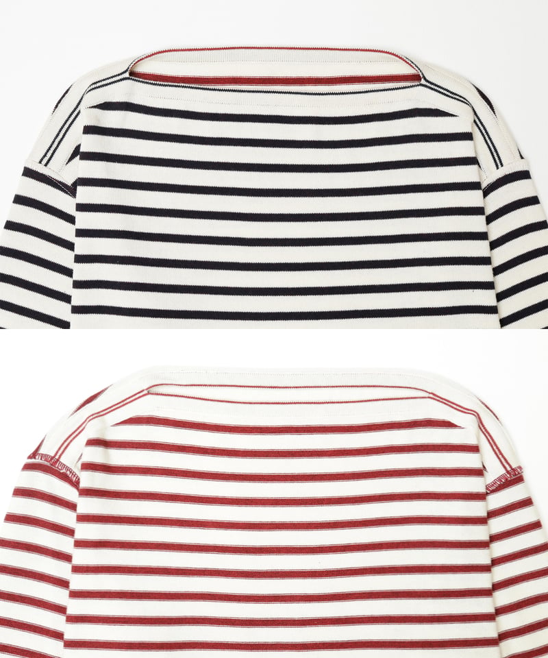 トップス UNFOLK reversible border knit 65 14G i-plating reversible border knit | UNF