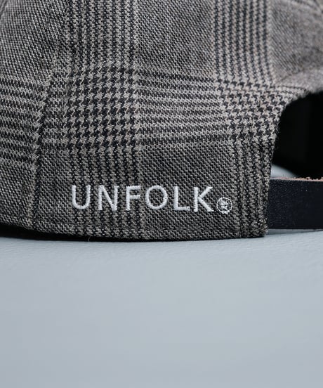 #-13 Gren check wool classic cap