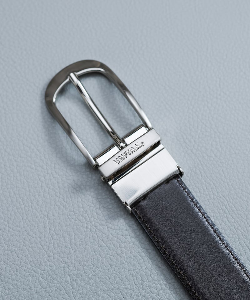 02 Reversible leather belt | UNFOLK