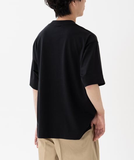 #-62 Silk cotton luxury tshirt (Black)