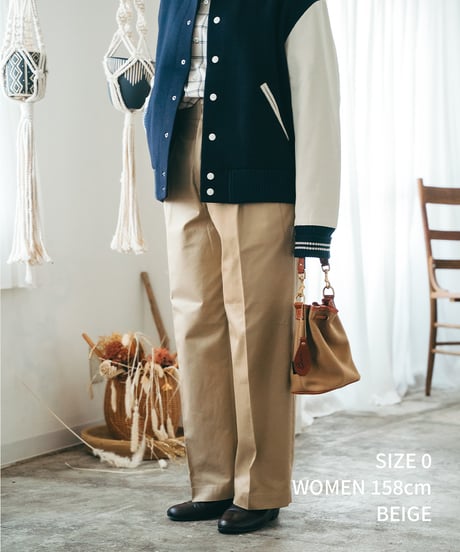 #-24 Rigid denim 2tuck straight pants