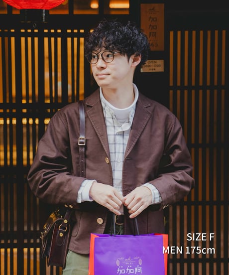 #-67 3B cotton moleskin single jacket