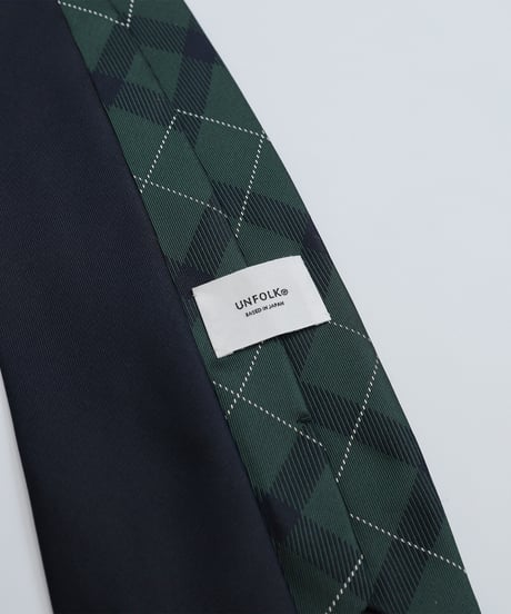 #-26 Reversible silk tie (Green)