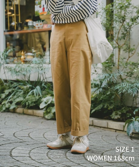 #-18 Seamless gabardine chino pants (Beige)