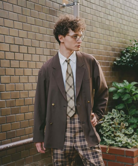 #-22 4B relax double blazer (Brown)