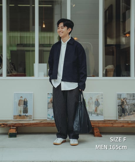 “UNFOLK CLASSIC” Enshu wool mix sashiko style blouson