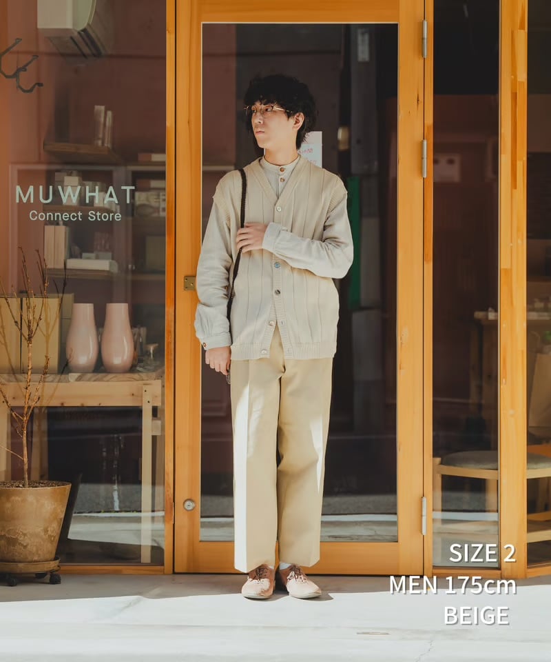 24 Ventile gabardine 2tuck straight pants (Be