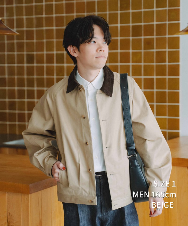ジャケット・アウター UNFOLK Ventile gabardine 2way blouson 45 Ventile gabardine 2way blouson (Beige) | U