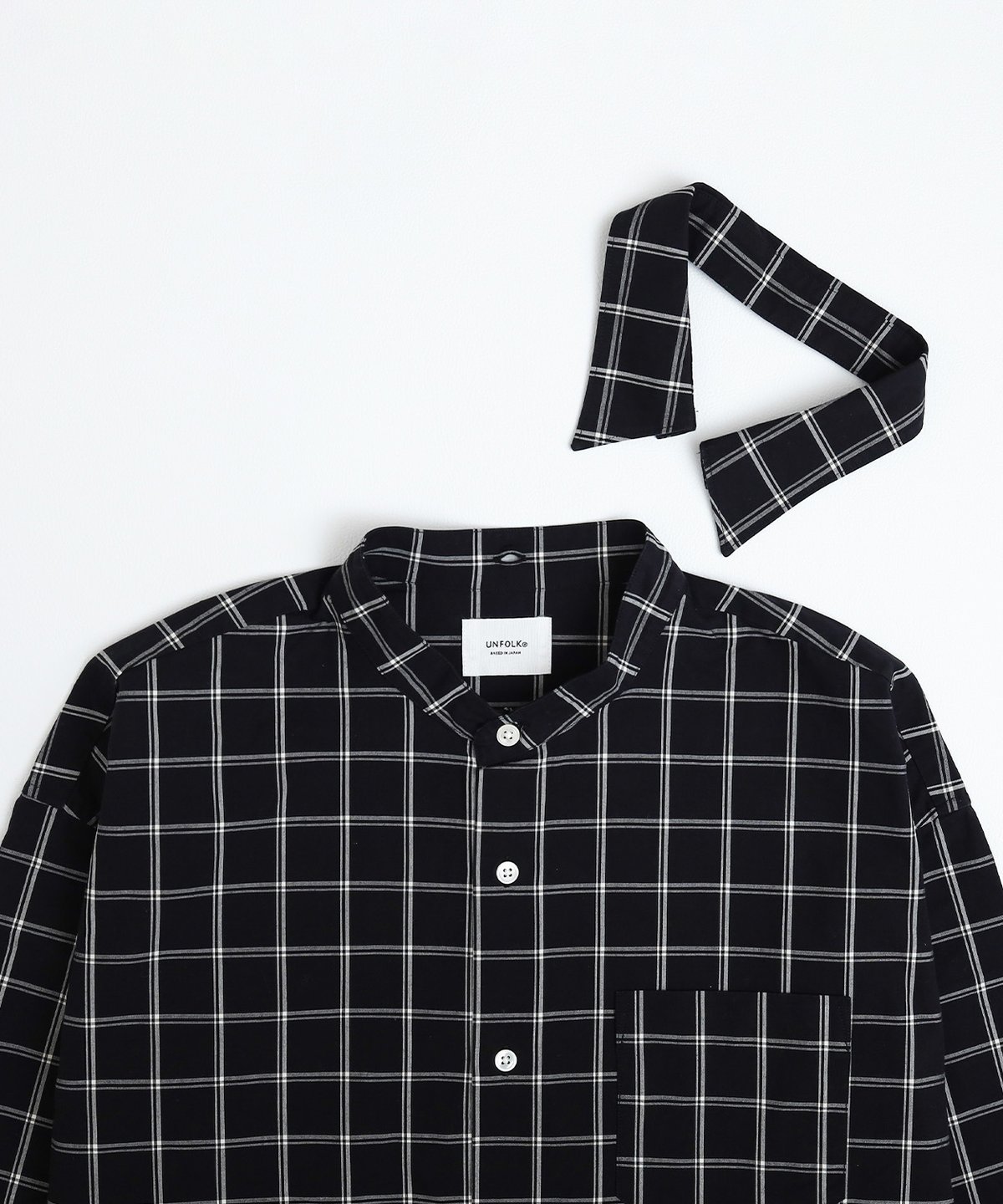 UNFOLK チェックシャツユニセック