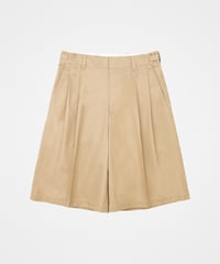 #-63 Ventile gabardine 2tuck flare shorts (Beige)