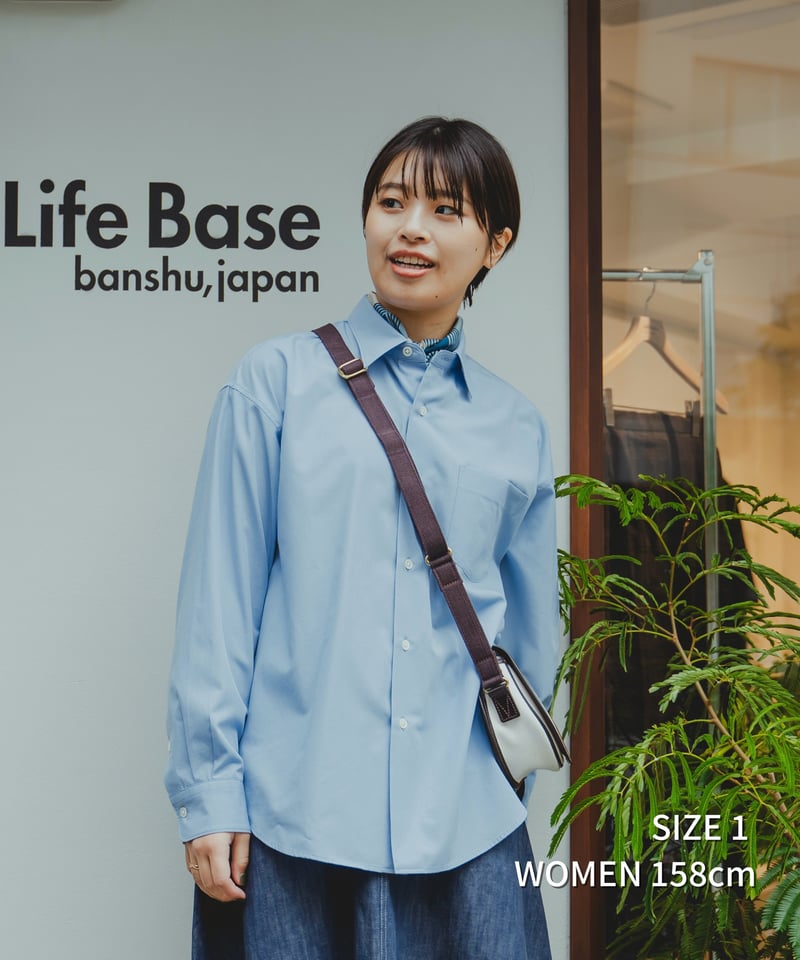 unfolk デタッチャブルカラーシャツ　ブルー 先行予約】#-15 2way detachable collar shirt (Blue)