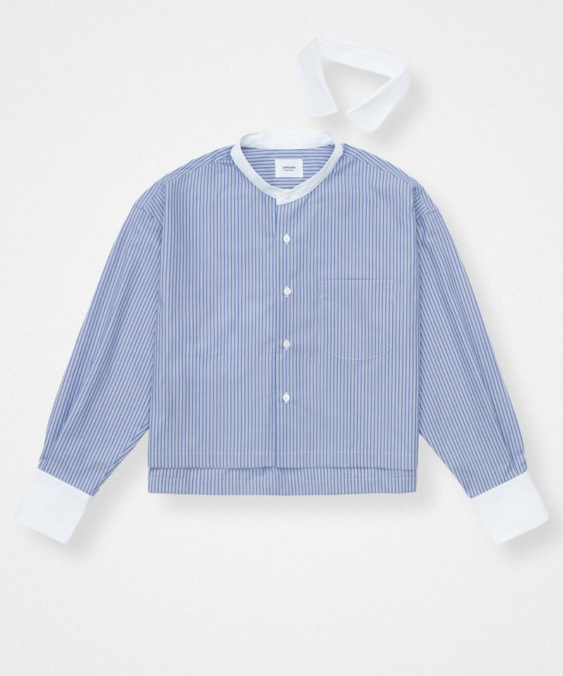 57 EX. 2way detachable collar cleric shirt |