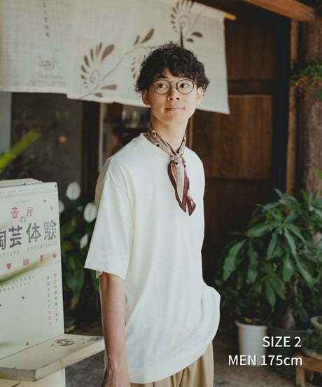 #-62 Silk cotton luxury tshirt (Ivory)