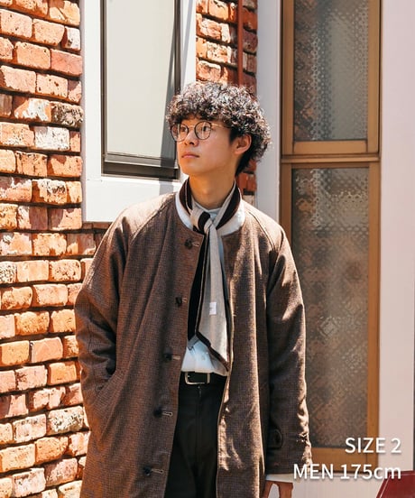 #-27 Reversible nocollar coat