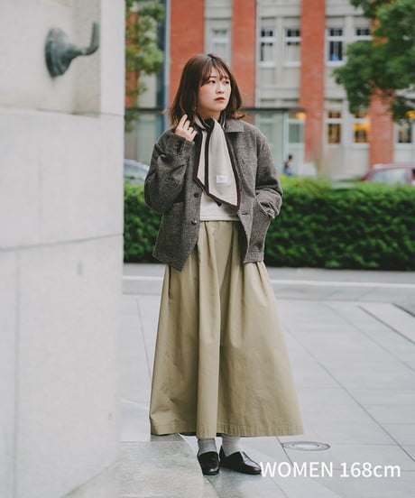 #-29 U-brid wool muffler scarf (Brown)