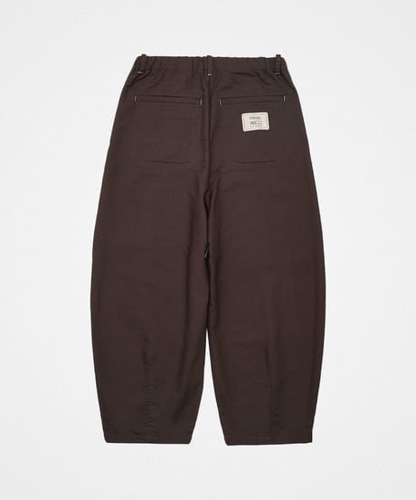 ⁡“UNFOLK CLASSIC” Enshu sashiko style baloon pants (Brown)