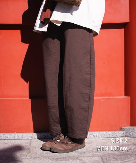 ⁡“UNFOLK CLASSIC” Enshu sashiko style baloon pants (Black)