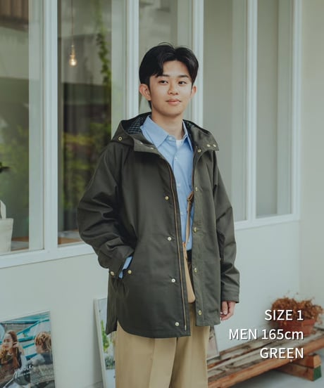 #-52 Memory twill classic mountain parka (Beige)