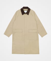 #-53 Ventile gabardine 2way railway coat (Beige)
